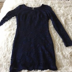 Long sleeve mini dress